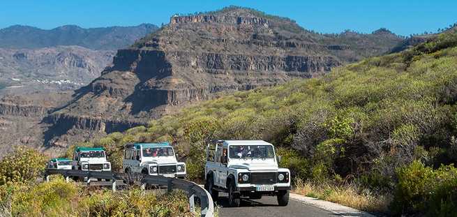 Jeepsafari-karavaan op Gran Canaria