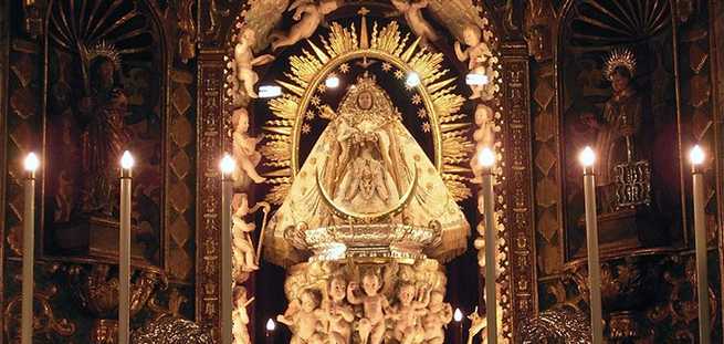 Representacion de la Virgen en La Palma en privado