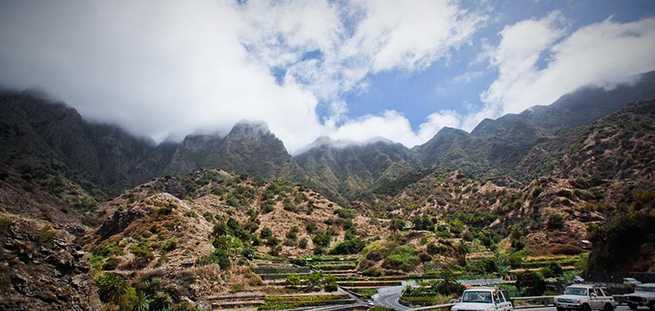 Landschap van de privé-excursie Jeepsafari op La Gomera