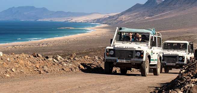 Besuch des Strands von Cofete auf Fuerteventura mit der Jeep Safari