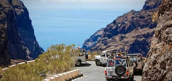 Wegen naar Masca tijdens de privé-excursie Jeepsafari